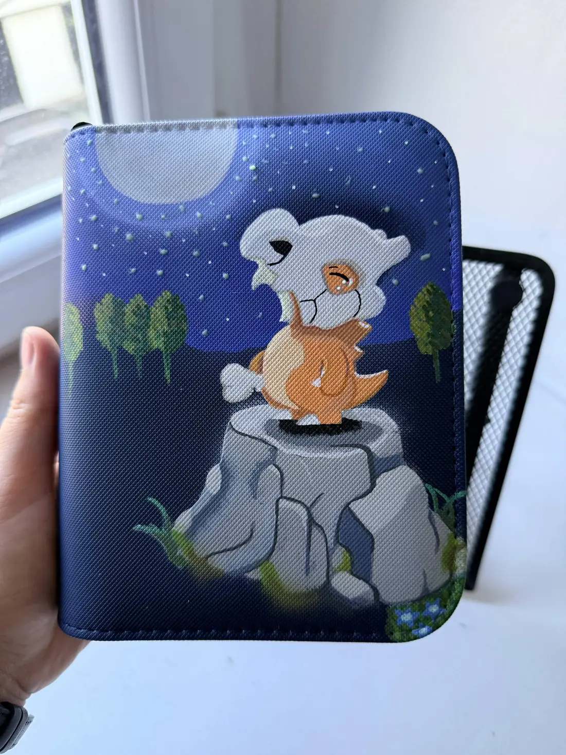 Binder Pokémon personnalisé peint à la main, phosphorescent, Osselait