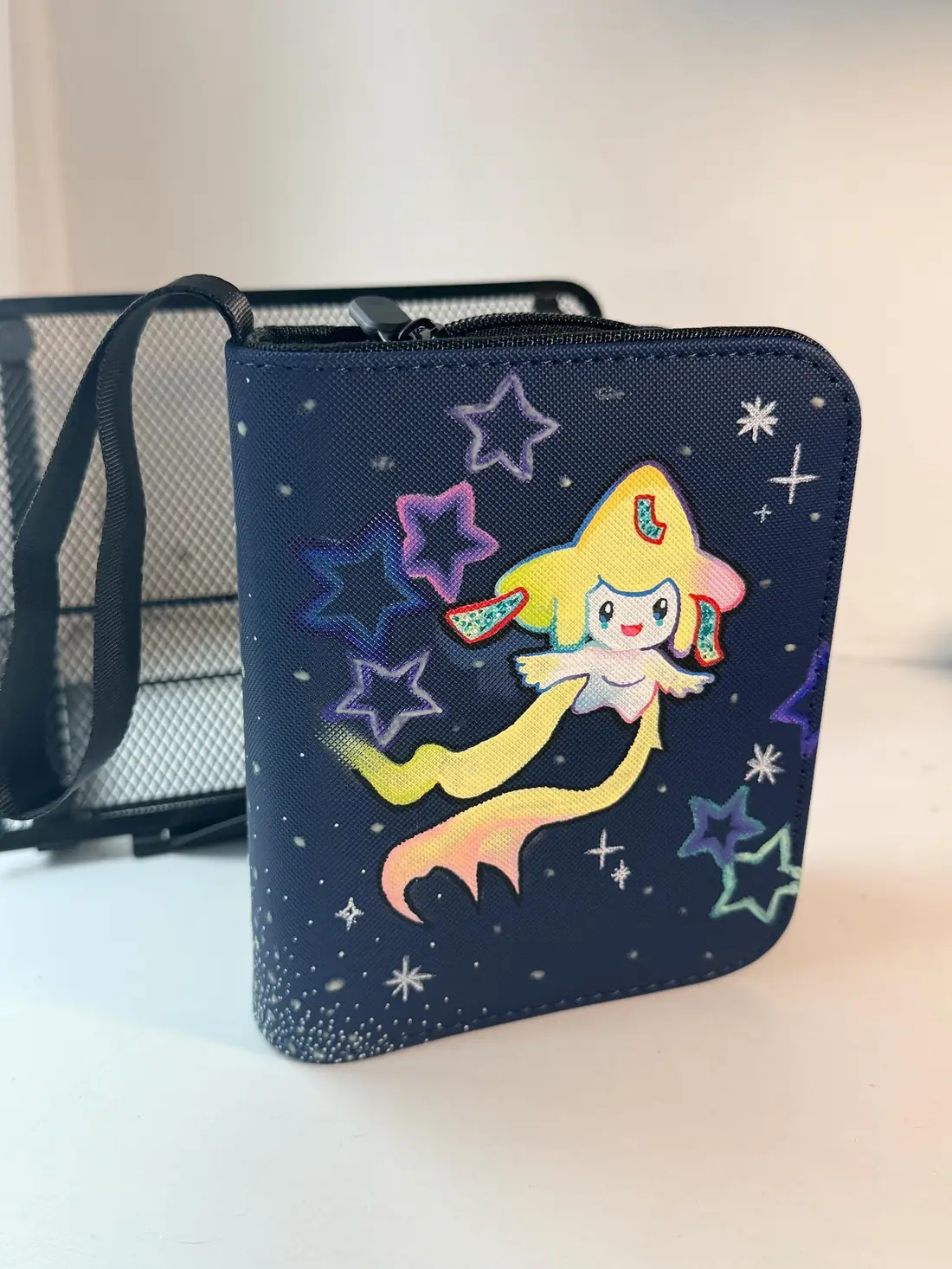 Binder Pokémon personnalisé peint à la main, phosphorescent, Jirachi