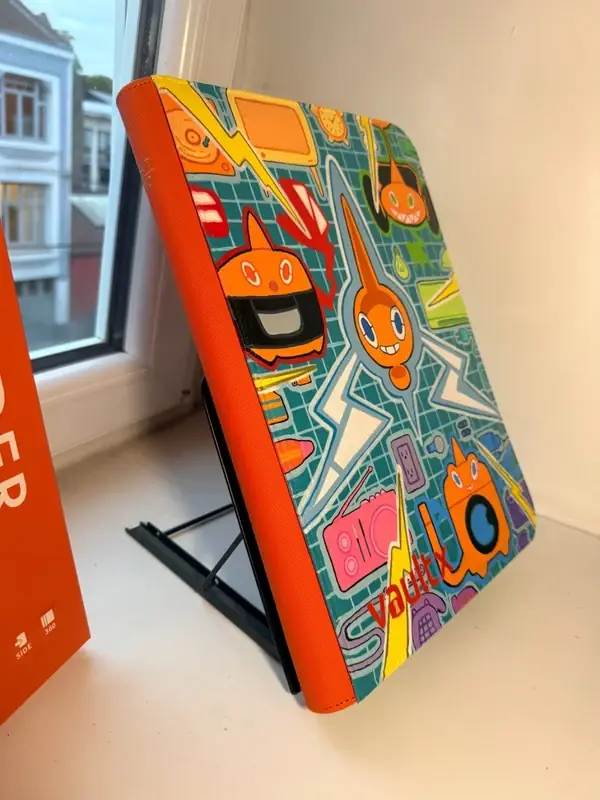 Binder Pokémon Vault X personnalisé peint à la main, phosphorescent, Motisma