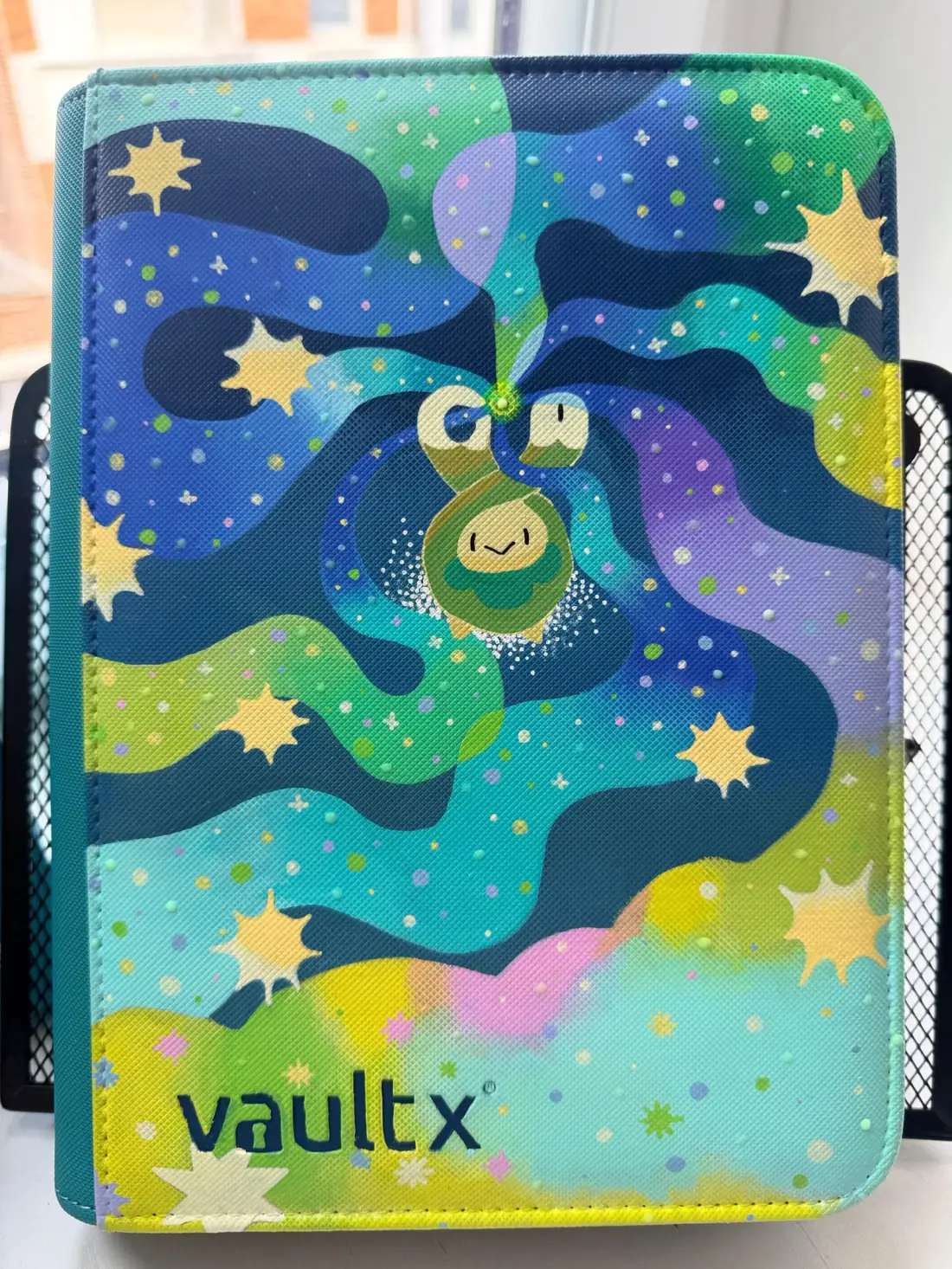 Binder Pokémon Vault X personnalisé peint à la main, phosphorescent, Rozbouton