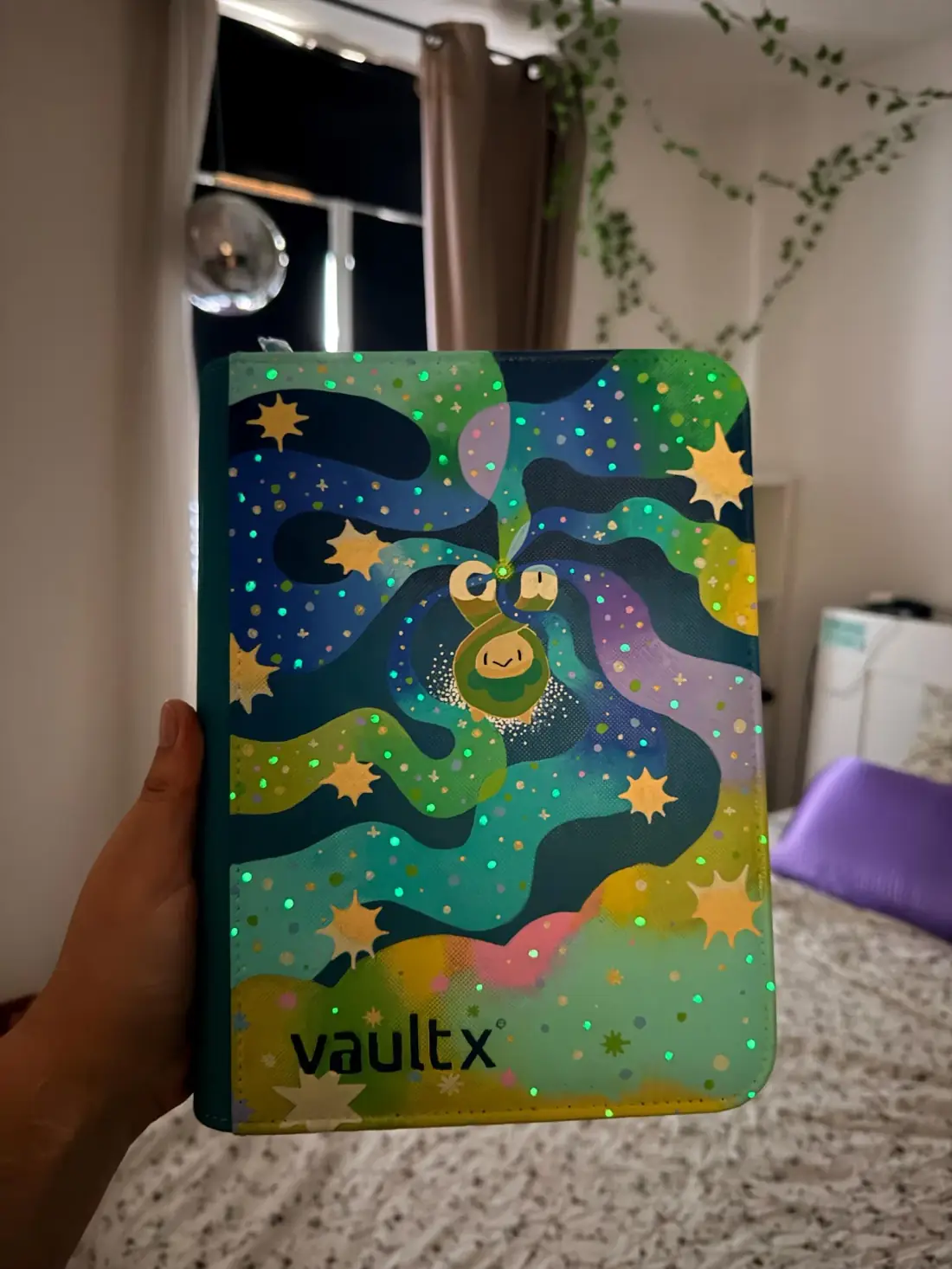 Binder Pokémon Vault X personnalisé peint à la main, phosphorescent, Rozbouton