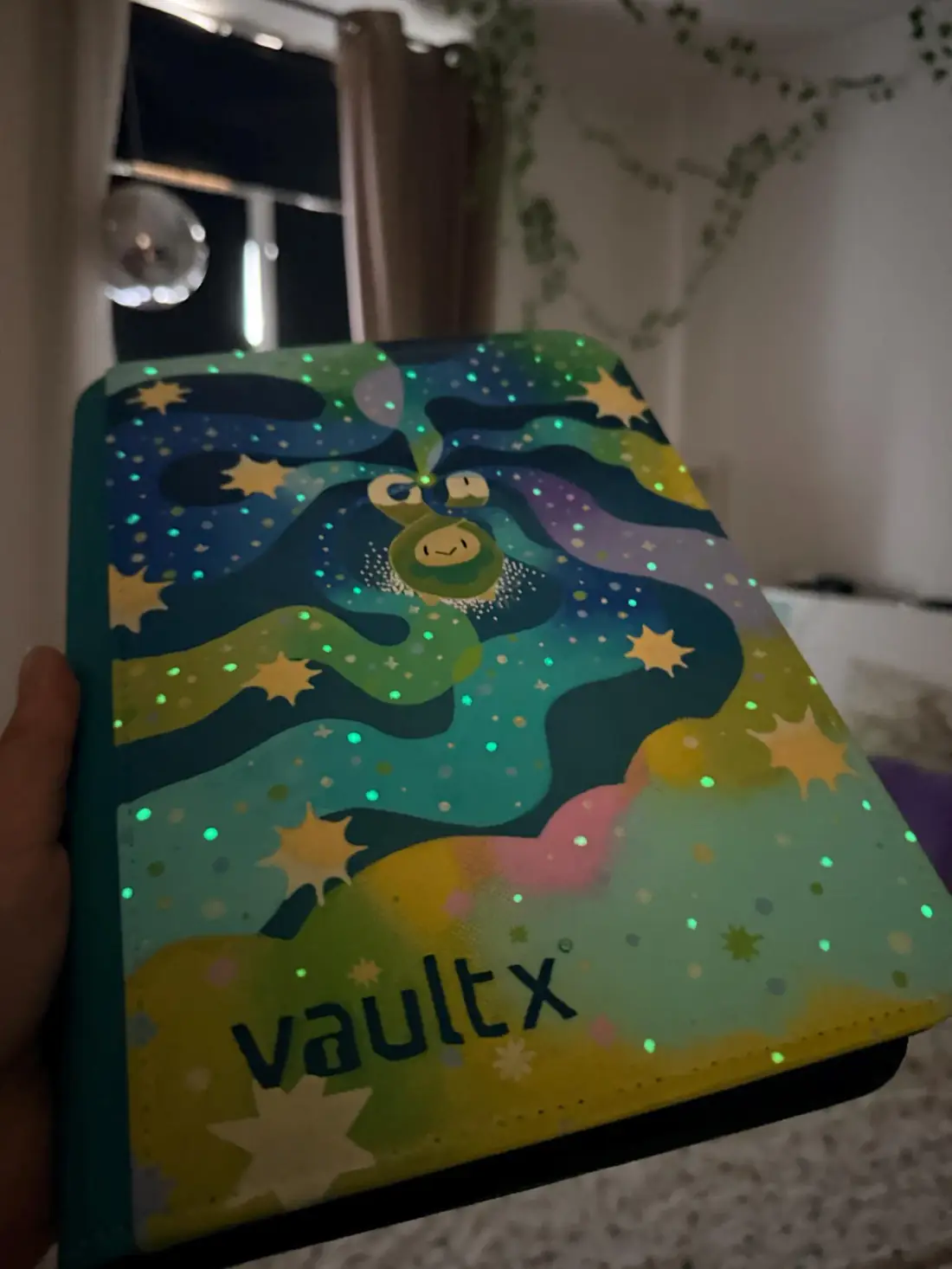 Binder Pokémon Vault X personnalisé peint à la main, phosphorescent, Rozbouton