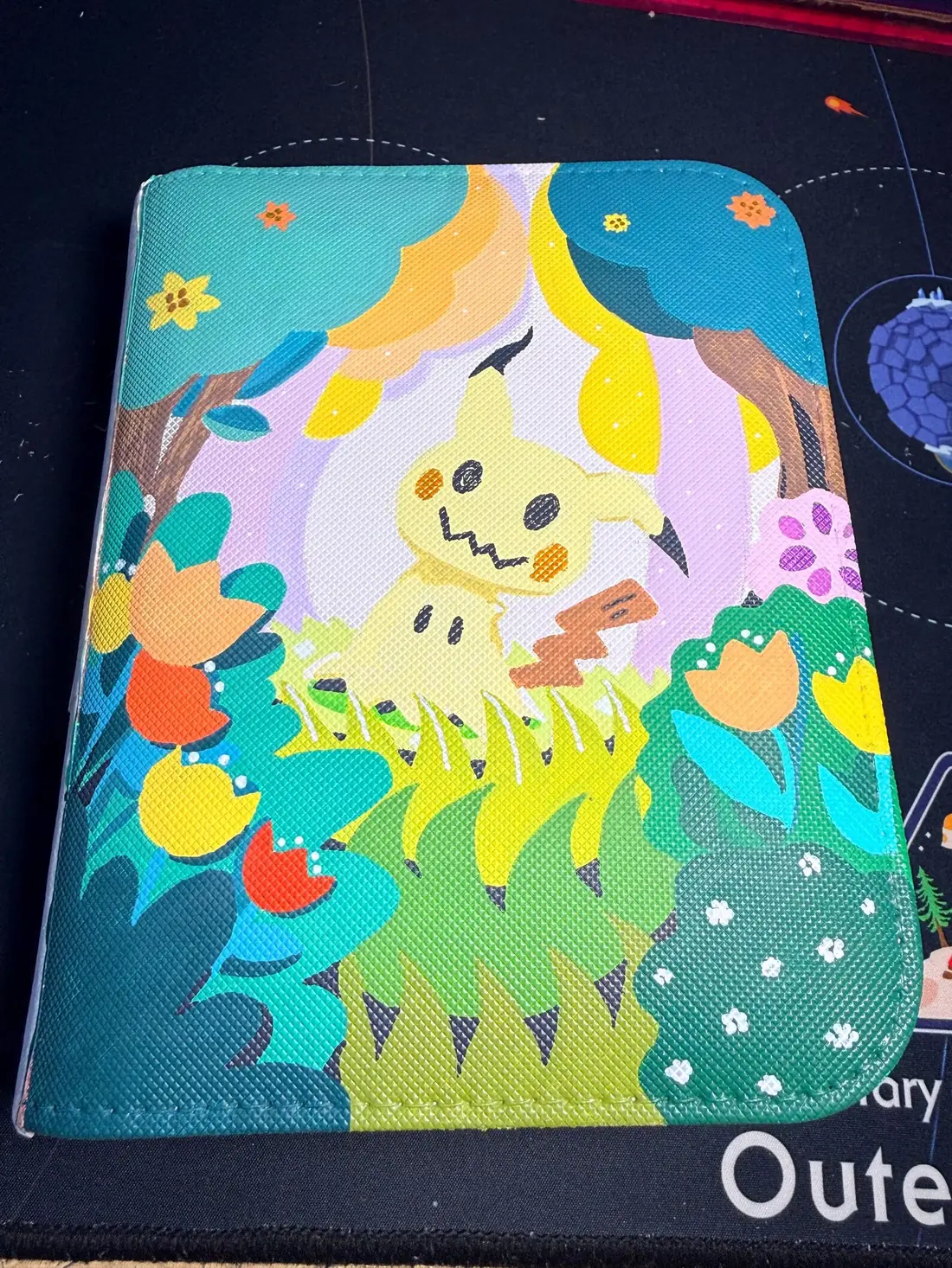 Binder Pokémon personnalisé peint à la main, Mimiqui